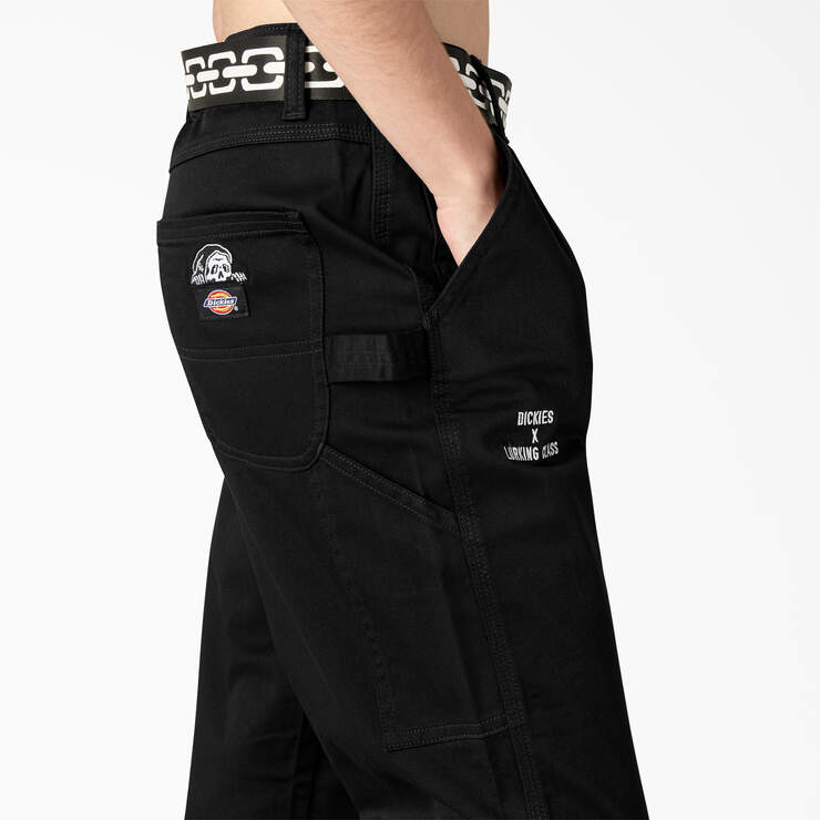 Dickies x Lurking Class Relaxed Fit Women’s Pants - Black (BKX) image number 6