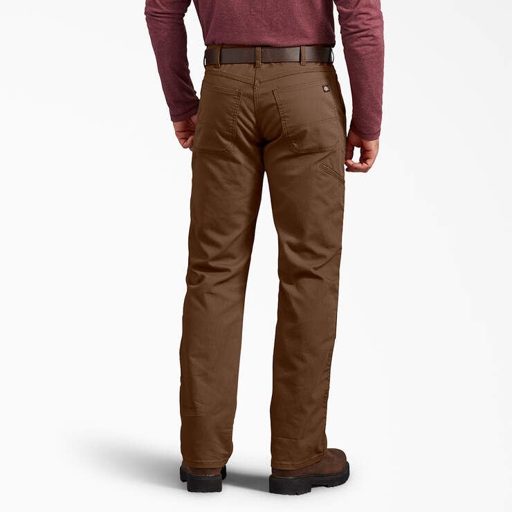 Regular Fit Duck Double Knee Pants - Stonewashed Timber Brown (STB) image number 2