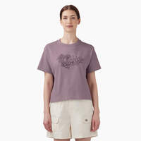 Women’s Floral Graphic Boxy T-Shirt - Lilac (LC)