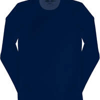 Men's Performance Long Sleeve Crew Neck Scrub T-Shirt - Navy Blue (NVY)