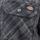 Hydroshield Flannel High Pile Fleece Shirt Jacket - Charcoal/Black Ombre Plaid &#40;A1T&#41;