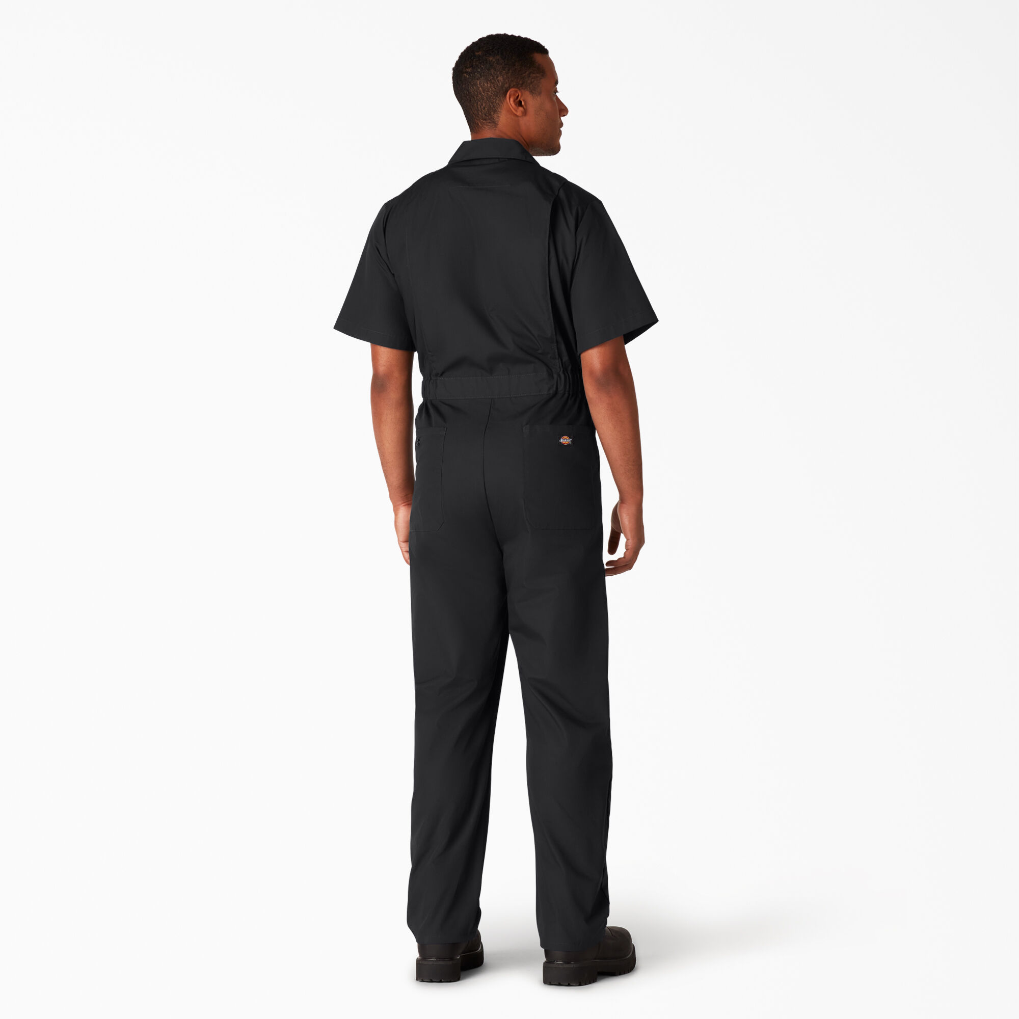 Details about   Dickies Men's Short Sleeve Coveralls Comfort Elastic Waist Work Men's. 