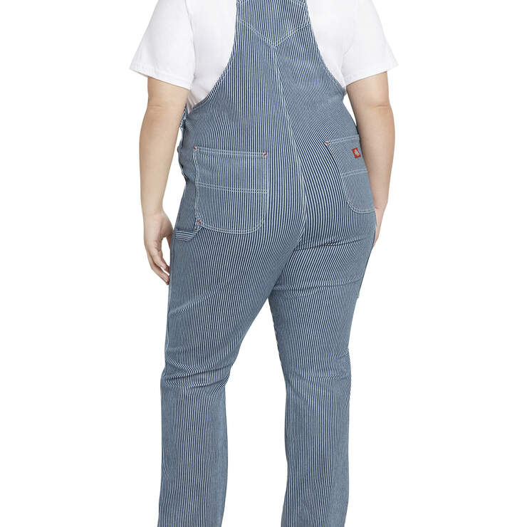 Dickies Girl Juniors' Plus Hickory Striped Overall - Hickory Stripe (HS) image number 2