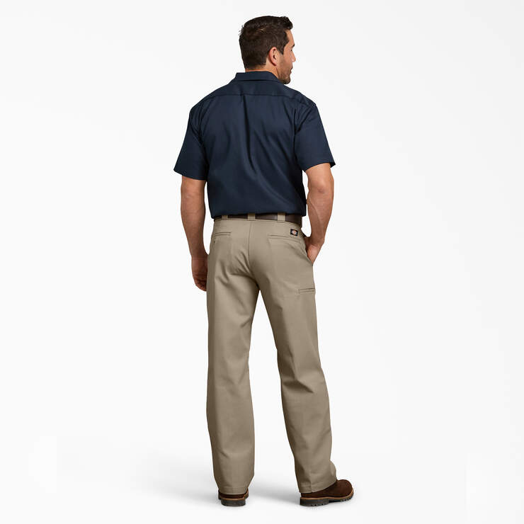 Relaxed Fit Double Knee Work Pants - Desert Sand (DS) image number 5