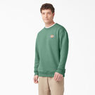 Fleece Embroidered Chest Logo Sweatshirt - Dark Ivy &#40;D2I&#41;