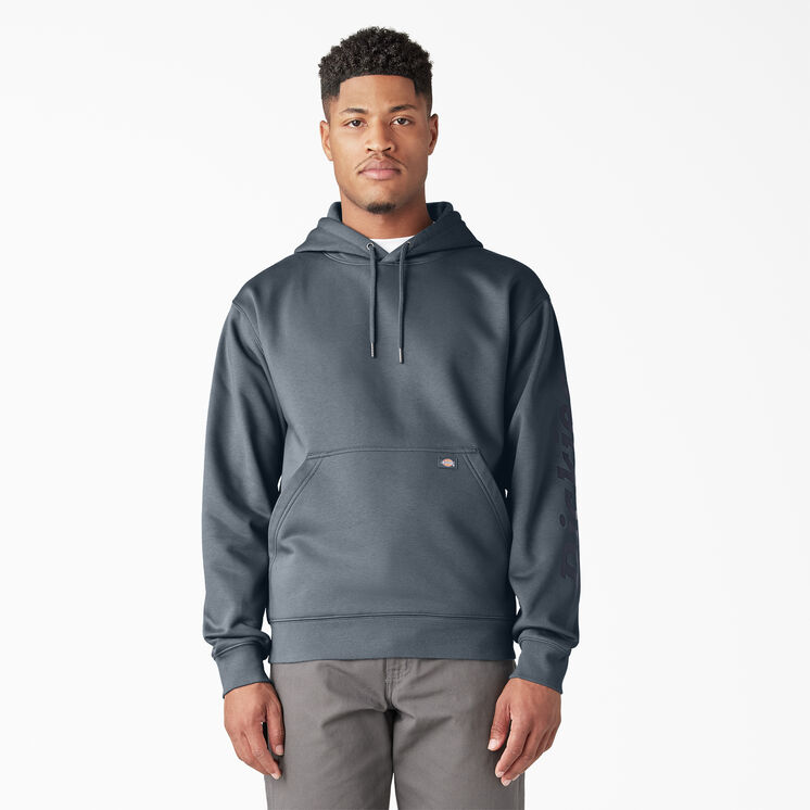 Water Repellent Sleeve Logo Hoodie - Stormy Weather &#40;SMY&#41;