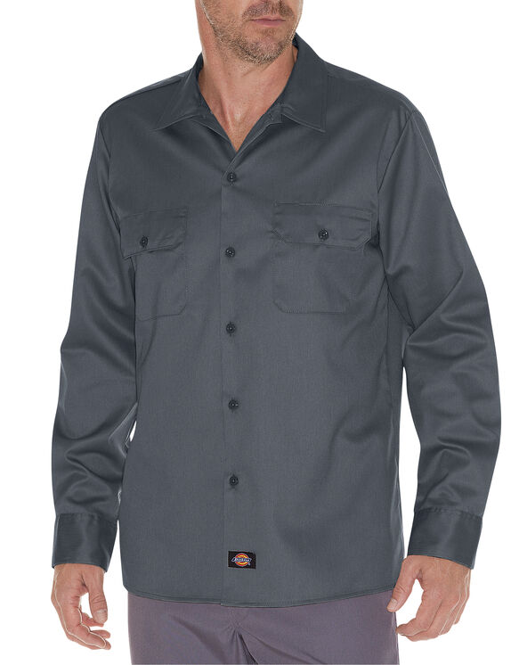 Slim Fit Long Sleeve Work Shirt | Mens Shirts | Dickies