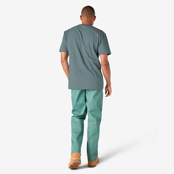 Heavyweight Short Sleeve Pocket T-Shirt - Smoke Blue &#40;BM&#41;