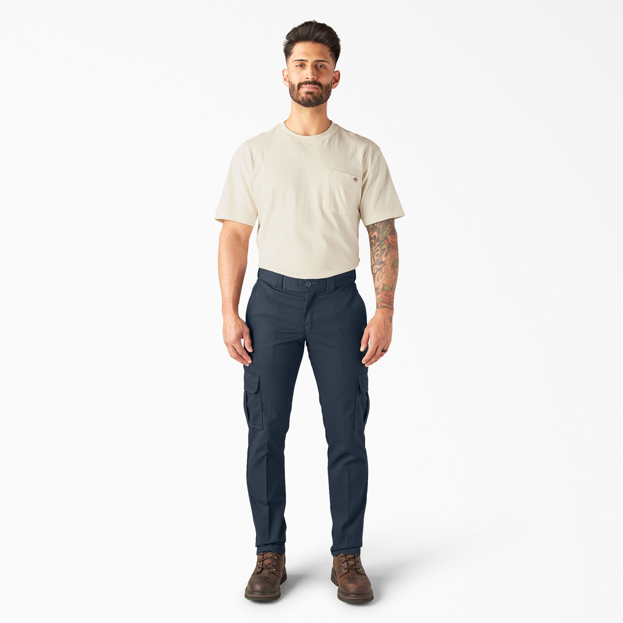 Flex slim fit straight leg cargo pants discount