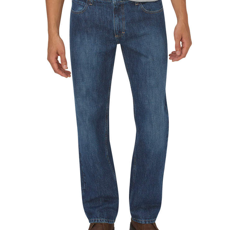 Dickies X-Series Relaxed Fit Straight Leg 5-Pocket Denim Jeans - Medium Indigo Blue (HMI) image number 1