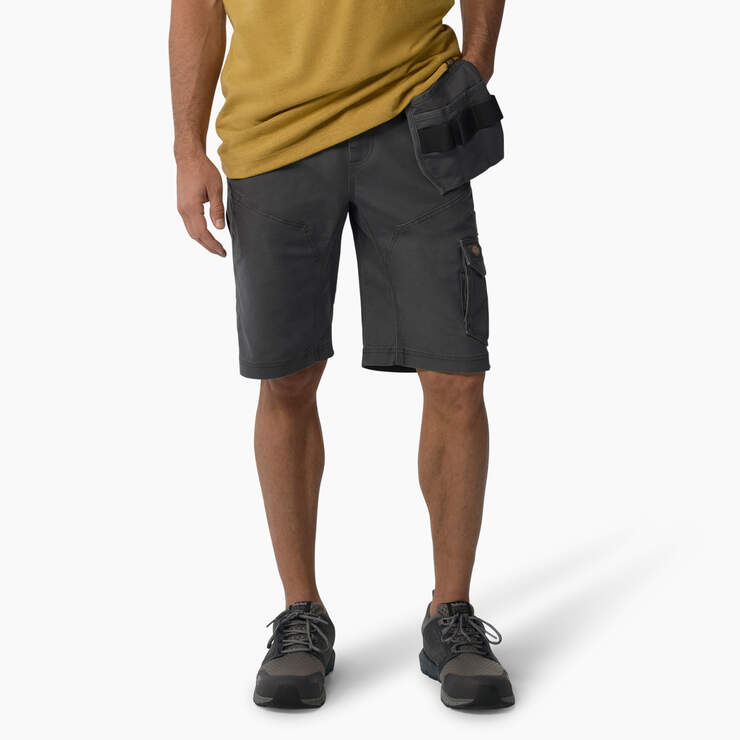 FLEX Temp-iQ® 365 Regular Fit Tech Duck Shorts, 11" - Rinsed Slate (RSL) image number 1