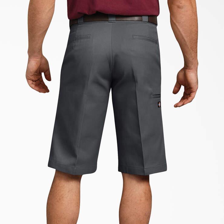 Relaxed Fit Multi-Use Pocket Work Shorts, 13" - Charcoal Gray (CH) image number 3
