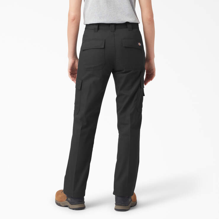 Women's FLEX Regular Fit Cargo Pants - Black (BK) image number 2