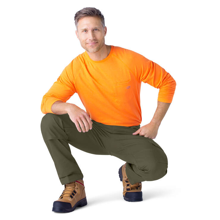 FLEX DuraTech Relaxed Fit Duck Cargo Pants - Moss Green (MS) image number 6