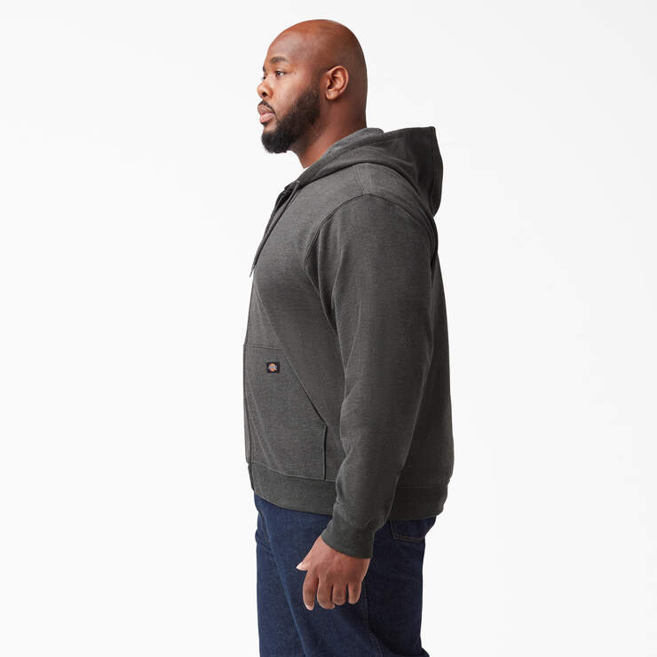 Midweight Fleece Zip Hoodie - Dark Heather Gray (IYD) image number 6