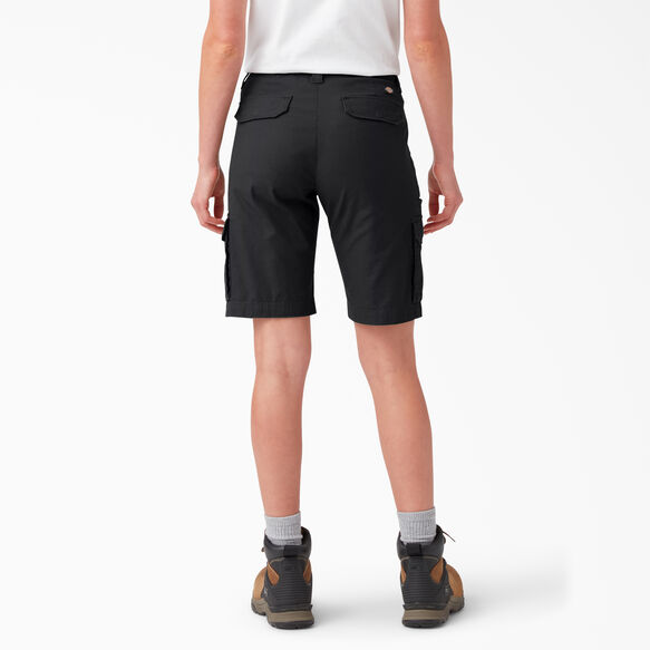 Women&#39;s Ripstop Cargo Shorts, 9&quot; - Black &#40;BKX&#41;
