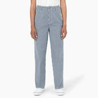 Women's Regular Fit Hickory Stripe Pants - Airforce Blue (AF)