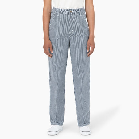 Women&#39;s Hickory Stripe Pants - Airforce Blue &#40;AF&#41;