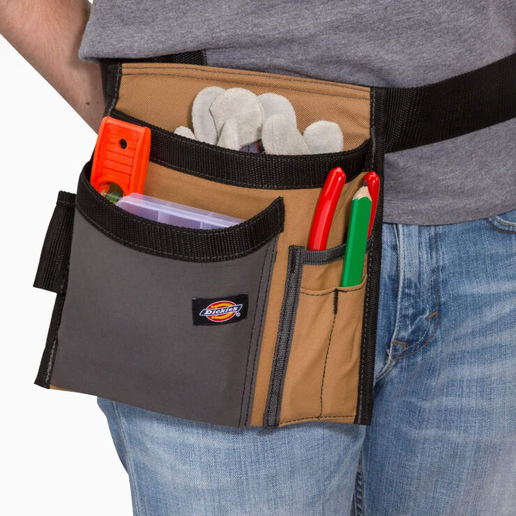 5-Pocket Work Apron with Tool Pouch - Brown Duck (BD) image number 2