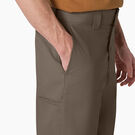 Cooling Active Waist Flat Front Shorts, 13&quot; - Mushroom &#40;MR1&#41;