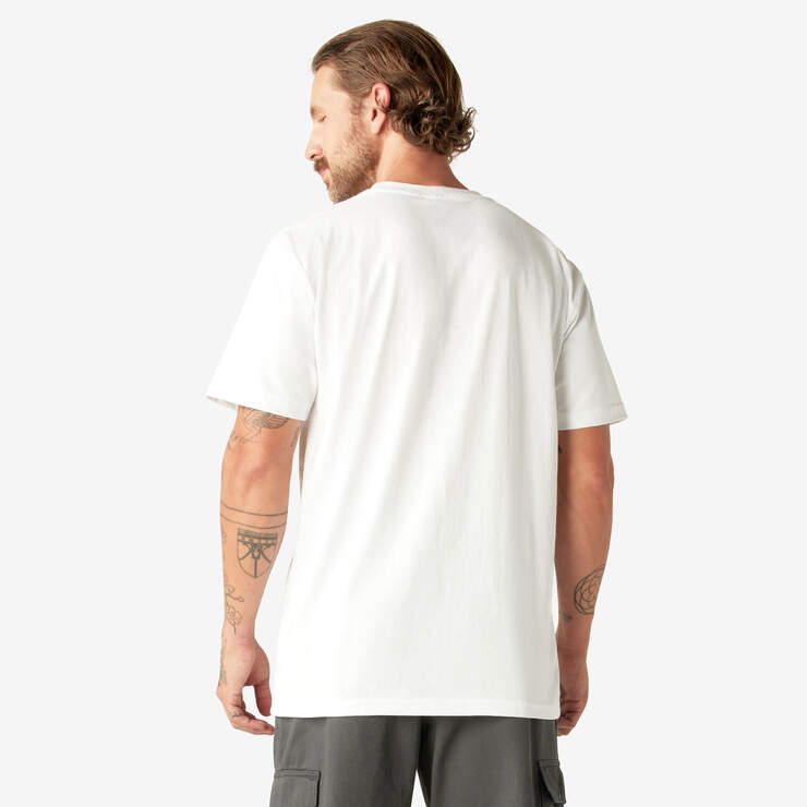 Heavyweight Short Sleeve Pocket T-Shirt - White (WH) image number 2
