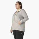Women&#39;s Plus Heavyweight Full-Zip Hoodie - Heather Gray &#40;HG&#41;