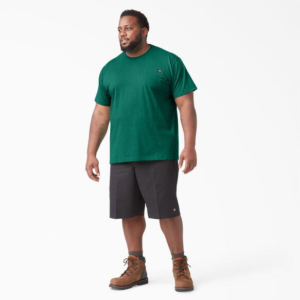 Heavyweight Heathered Short Sleeve Pocket T-Shirt - Green Single Dye Heather &#40;GSH&#41;