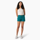 Women&#39;s High Waisted Carpenter Shorts, 3&quot; - Deep Lake &#40;DL2&#41;