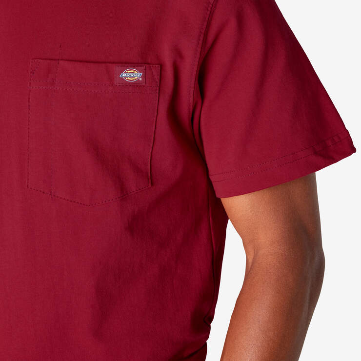 Heavyweight Short Sleeve Pocket T-Shirt - English Red (ER) image number 14