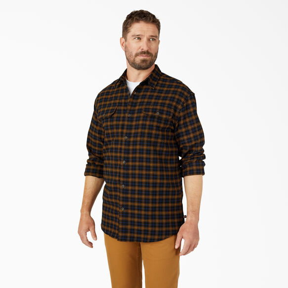 FLEX Long Sleeve Flannel Shirt - Black Brown Duck Plaid &#40;BPU&#41;