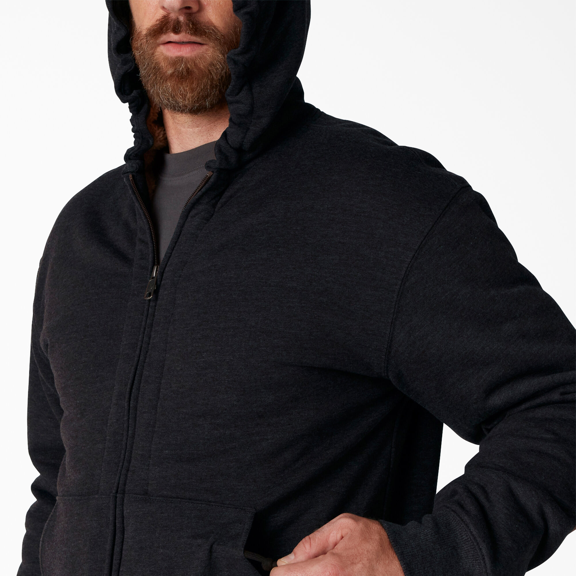 Dickies redwood on sale zipped hoodie