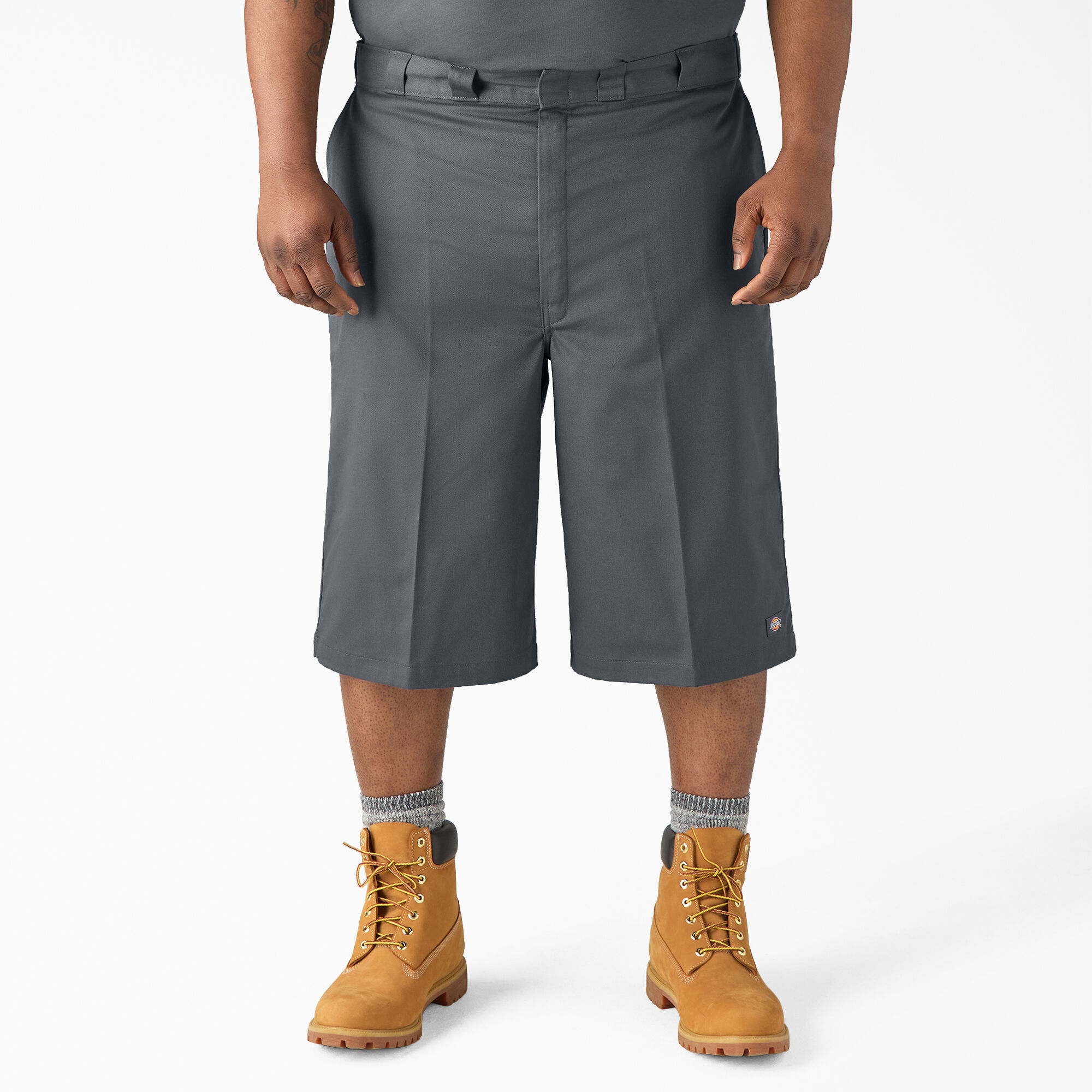 Men s Big Tall Cargo Work Shorts Gray Dickies US