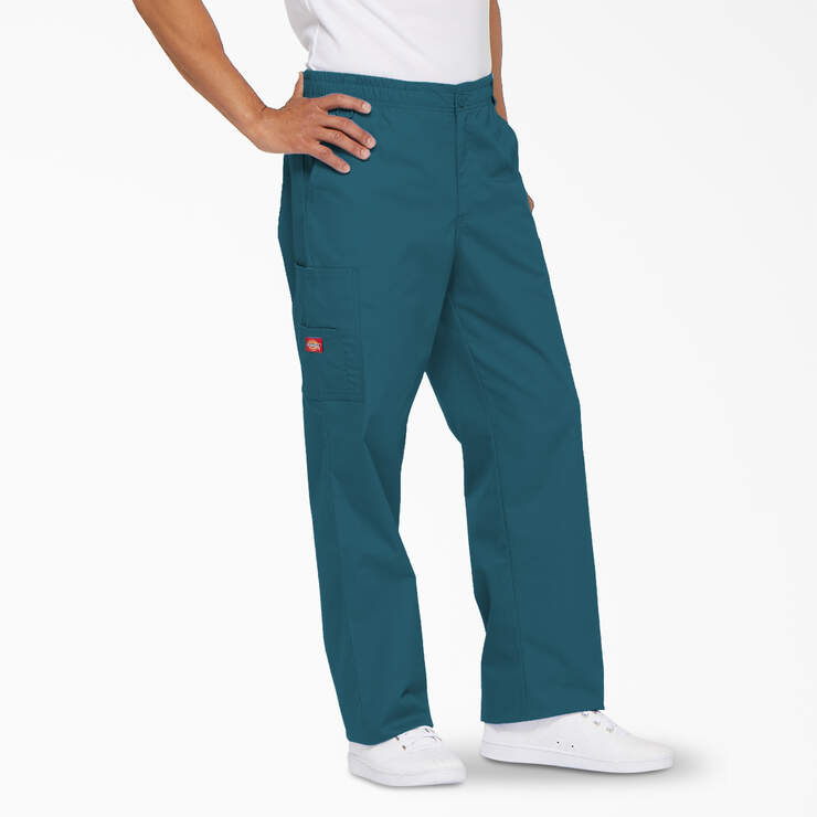 Men's Open-Bottom Sports Pants Sweatpants Trousers Front Zip Fly Closure