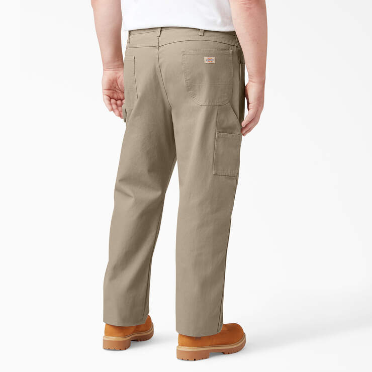 Relaxed Fit Heavyweight Duck Carpenter Pants - Rinsed Desert Sand (RDS) image number 3