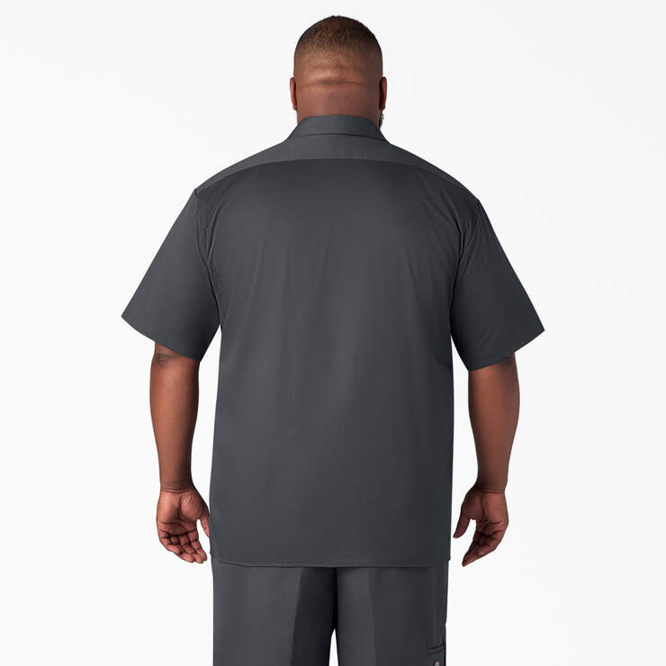 Short Sleeve Work Shirt - Charcoal Gray (CH) image number 6