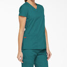 Women&#39;s EDS Signature V-Neck Scrub Top with Pen Slot - Teal &#40;DTL&#41;