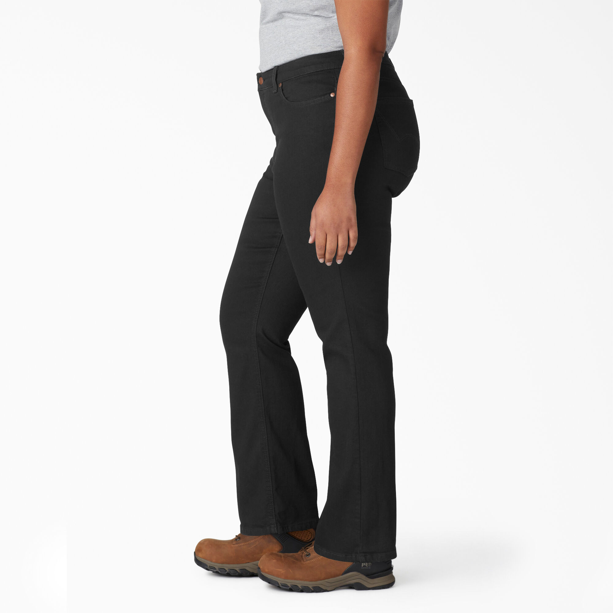 Ladies black bootcut jeans sales