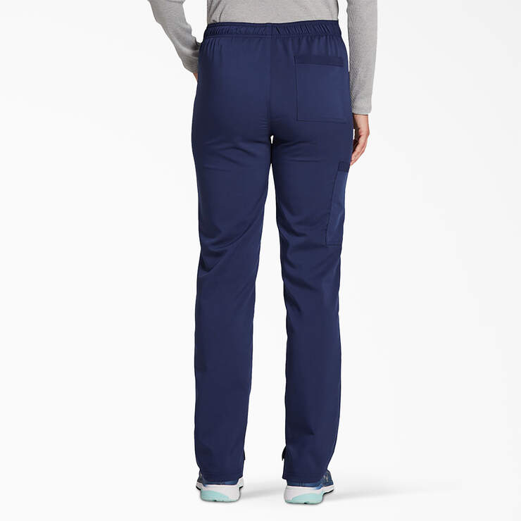 Women's Balance Drawstring Scrub Pants - Navy Blue (NVY) image number 2