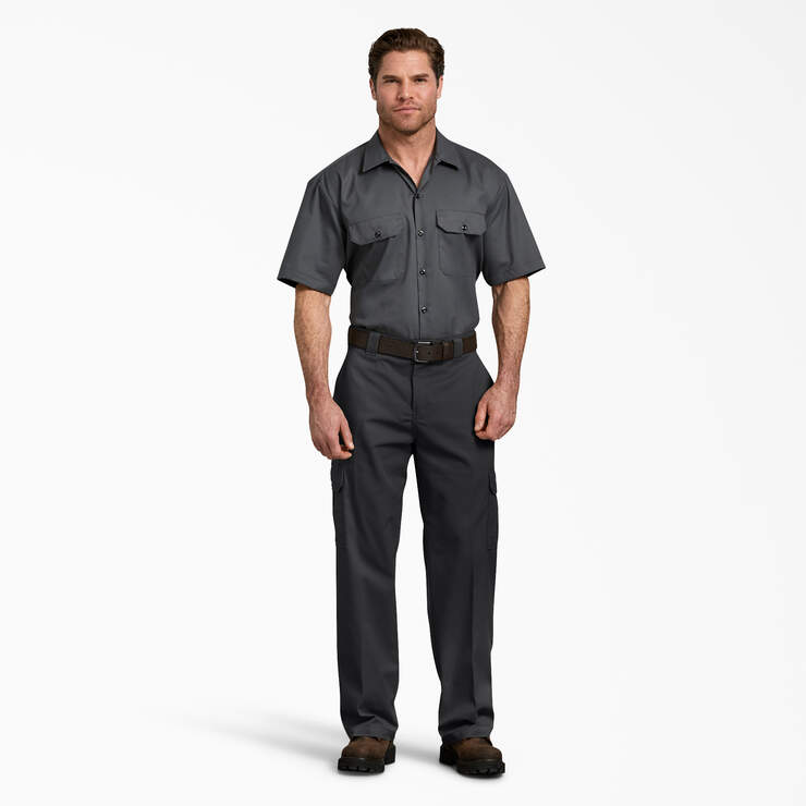 FLEX Relaxed Fit Cargo Pants - Black (BK) image number 4