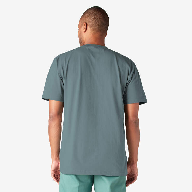 Heavyweight Short Sleeve Pocket T-Shirt - Smoke Blue (BM) image number 2