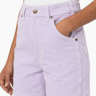 Women&#39;s Hickory Stripe Shorts, 5&quot; - Purple Rose &#40;UR2&#41;