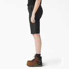 Women&rsquo;s Relaxed Fit Duck Carpenter Shorts, 11&quot; - Rinsed Black &#40;RBK&#41;