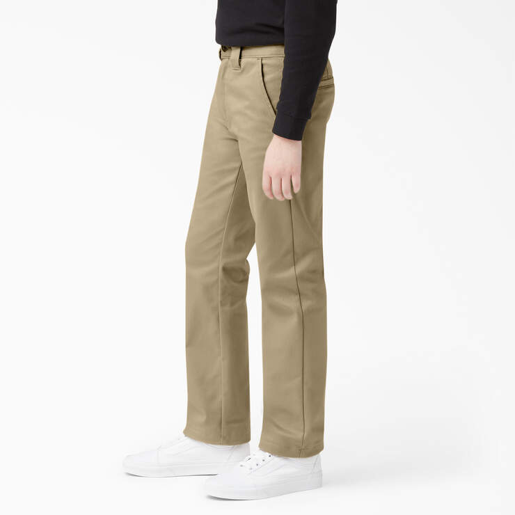 Boys' FLEX Skinny Fit Pants, 4-20 - Khaki (KH) image number 3