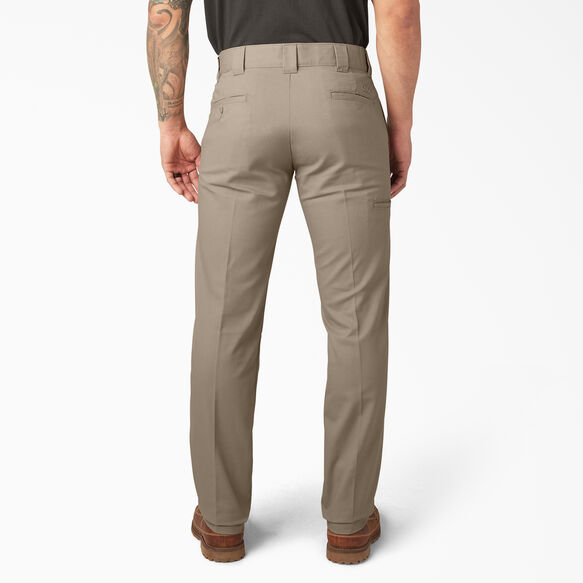 Slim Fit Tapered Leg Multi-Use Pocket Work Pants - Desert Sand &#40;DS&#41;