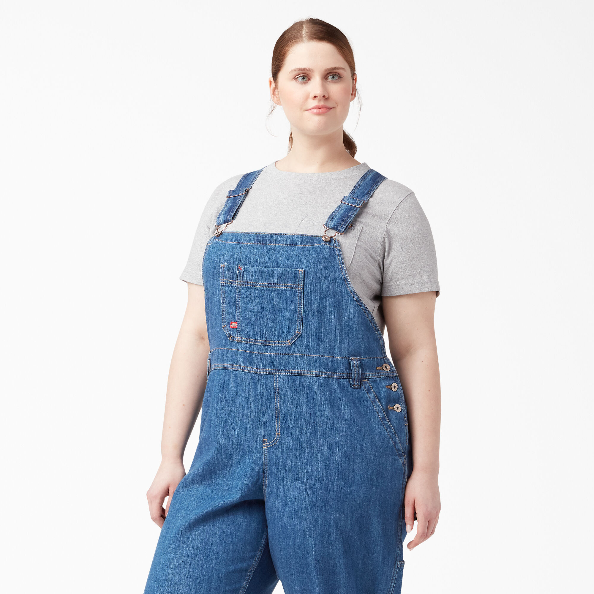 Dickies women's denim bib overall on sale