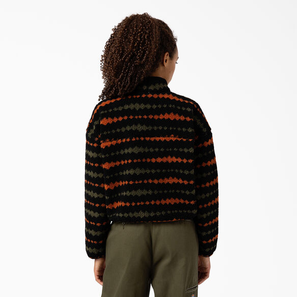Women&#39;s Falkville Fleece Jacket - Black/Military Green &#40;BMN&#41;