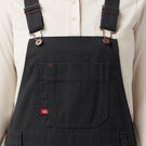 Women&#39;s Relaxed Fit Bib Overalls - Rinsed Black &#40;RBK&#41;