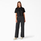 Women&#39;s Regular Fit Wide Leg Work Pants - Stonewashed Black &#40;SBK&#41;