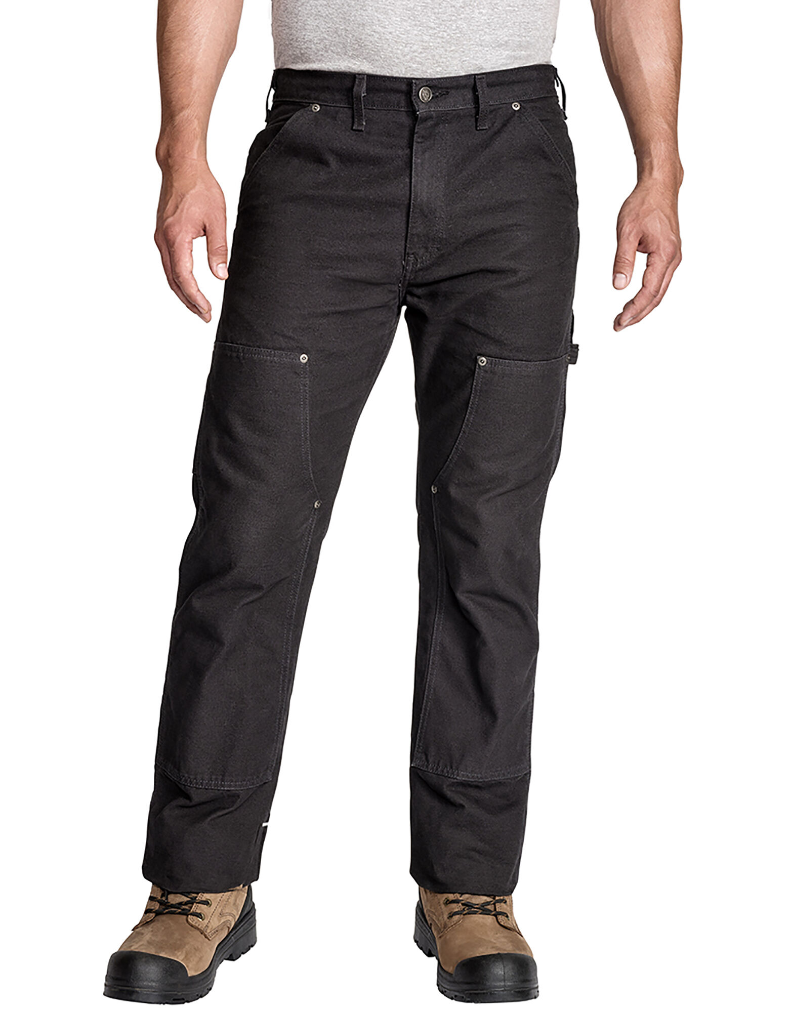 Relaxed Fit Straight Leg Double Front Duck Work Pants