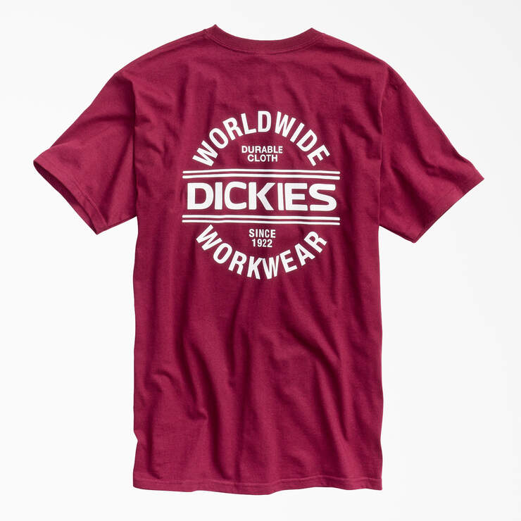 Worldwide Workwear Graphic T-Shirt - Burgundy (BY) image number 1
